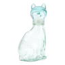Bouteille flacon en verre en forme de chat, années 70