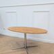 Retro coffee table with a metal base, 1970s.