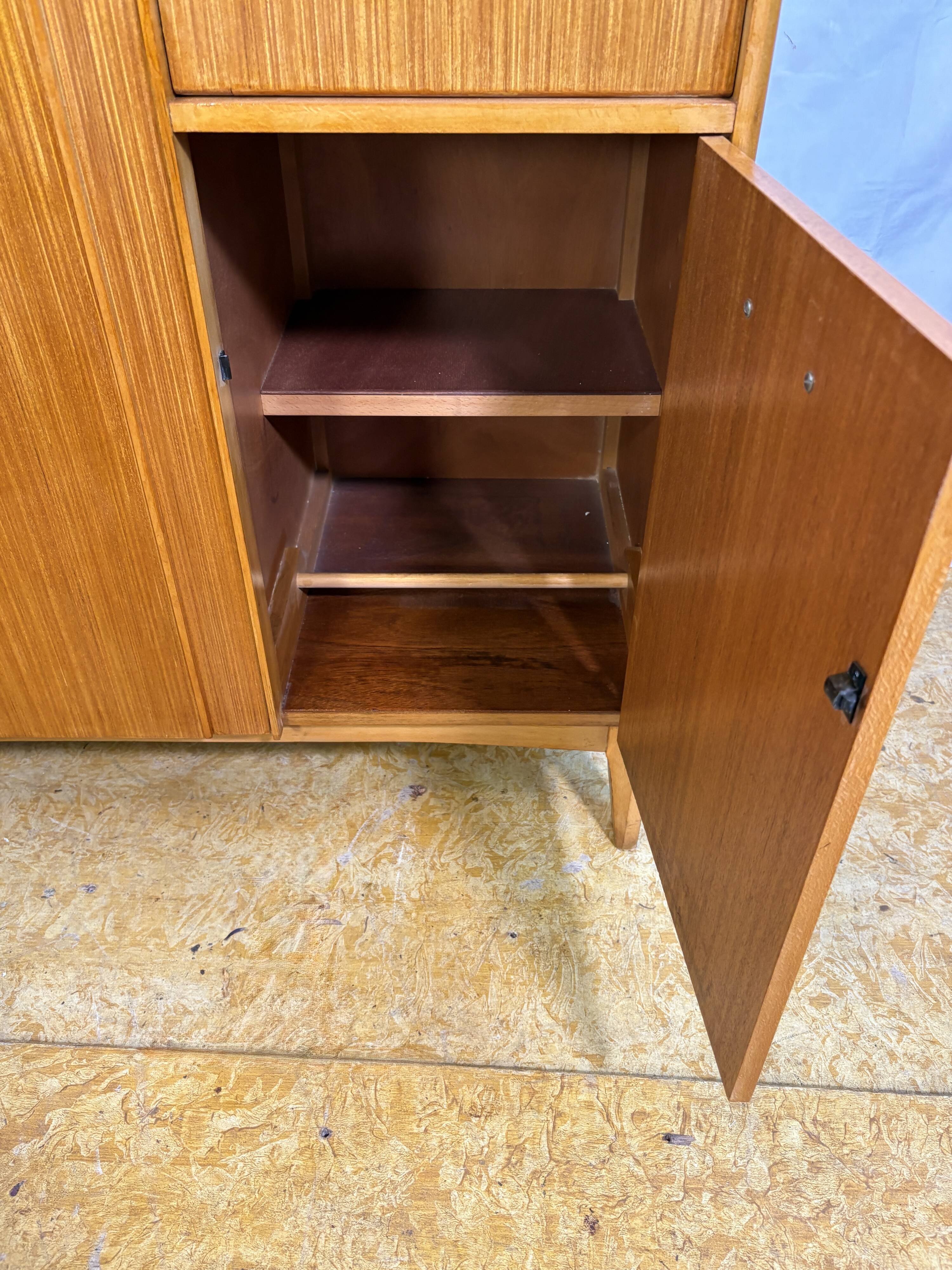 Mid Century Retro Teak Gentleman’s / Bachelor Wardrobe by Remploy 1960