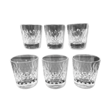 Baccarat, set of 6 Armagnac whisky glasses