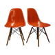 Pair of DSW chairs by Charles and Ray Eames for Herman Miller