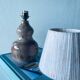 Vintage ceramic lamp signed