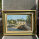 Framed oil painting on canvas - Paris - Pont Neuf - Notre Dame de Paris