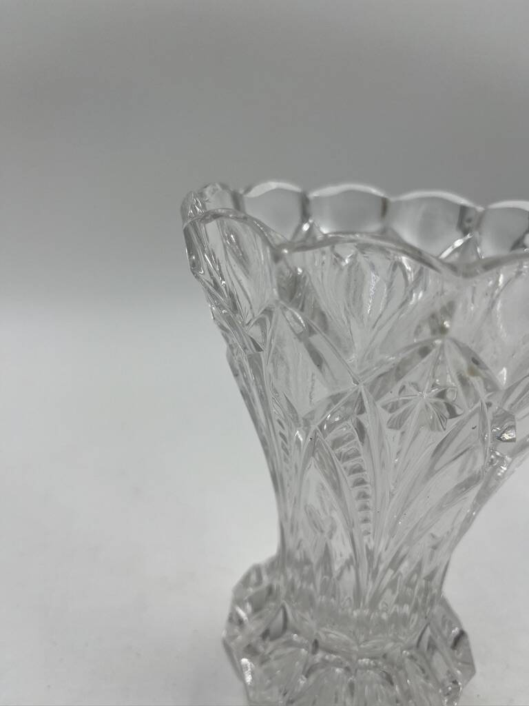 Cut crystal vase