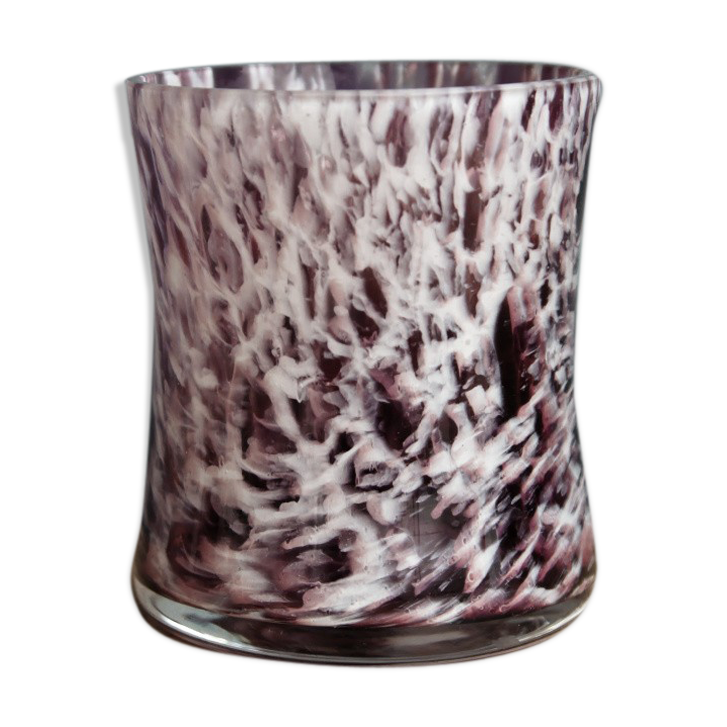 Vase in iridescent glass pastry