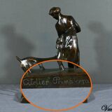 Bronze “Woman with Fawn”, Atelier Primavera – 1930