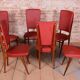 Vintage French Art Deco Chairs by Jules Leleu for Stella, 1940s, Set of 6