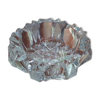 Ashtray in Bohemian crystal 70s