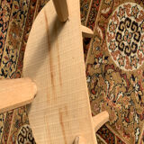Paire de tabourets  bois brut