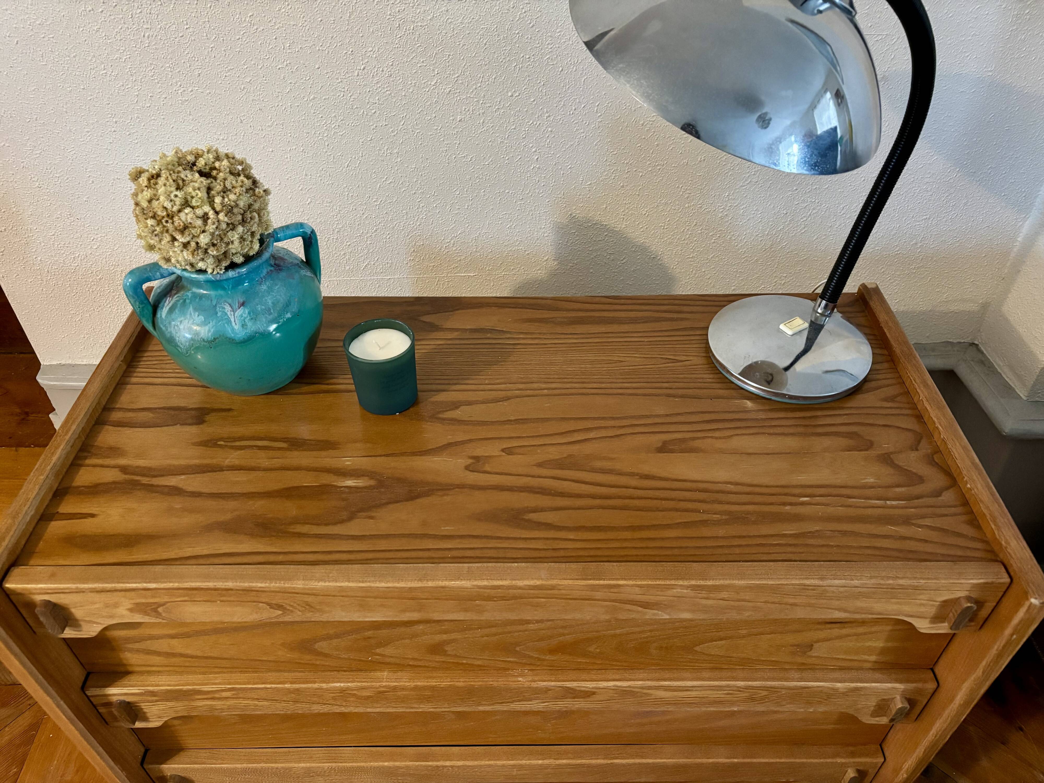 Vintage wooden chest of drawers 1970
