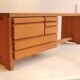Office hairdresser "R 05" massive Elm designed by Pierre Chapo circa 1965