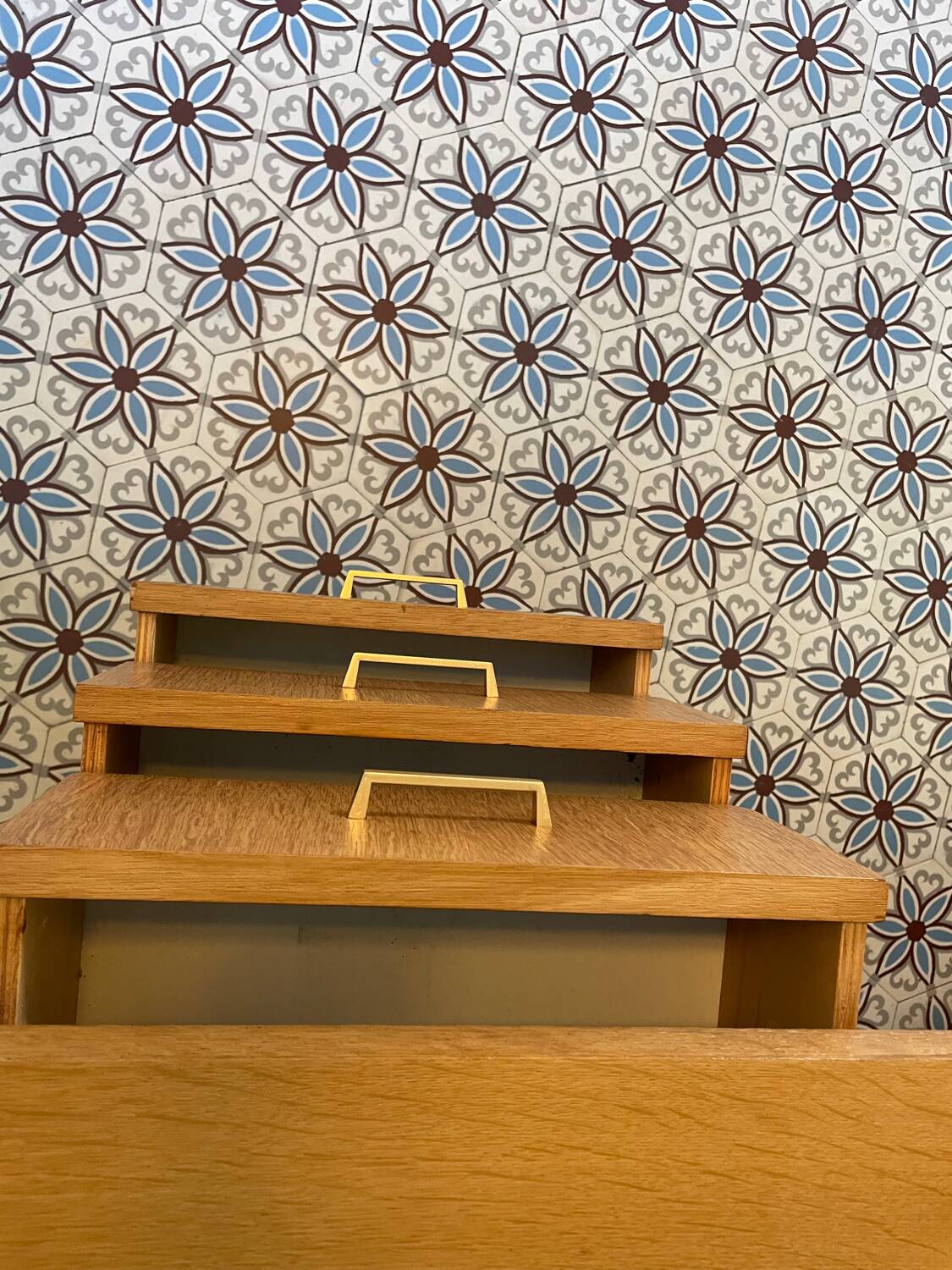 Bureau en bois vintage 60-70