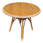 Table basse rotin vintage
