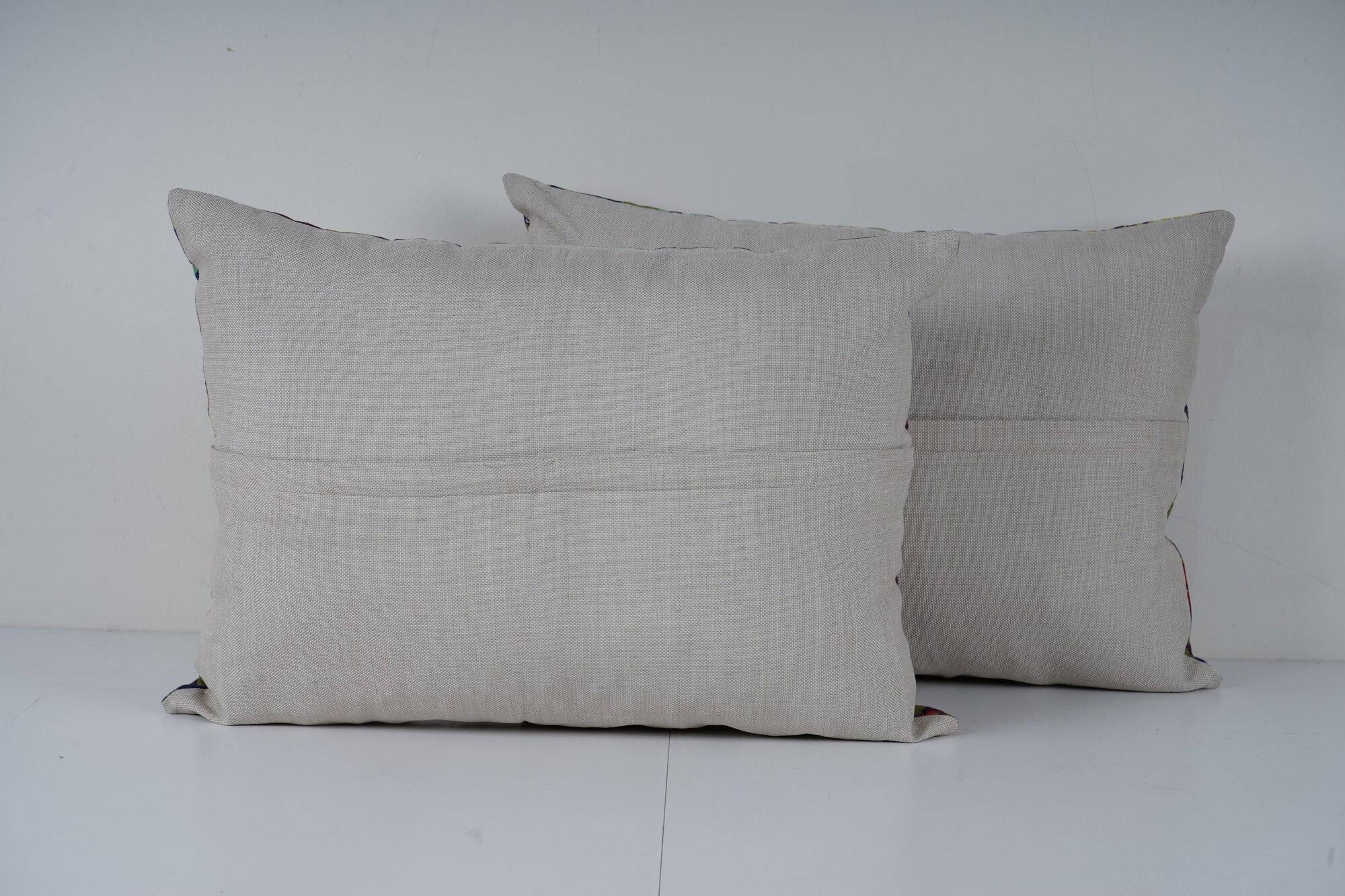 Set of 2 vintage Turkish cushion covers 41x56 cm