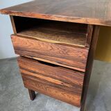 Bureau et sa chaise scandinave palissandre