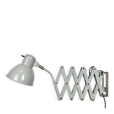Grey German Industrial Scissor Wall Lamp from SIS, 1960s