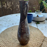Soliflore vase with enamelled handles