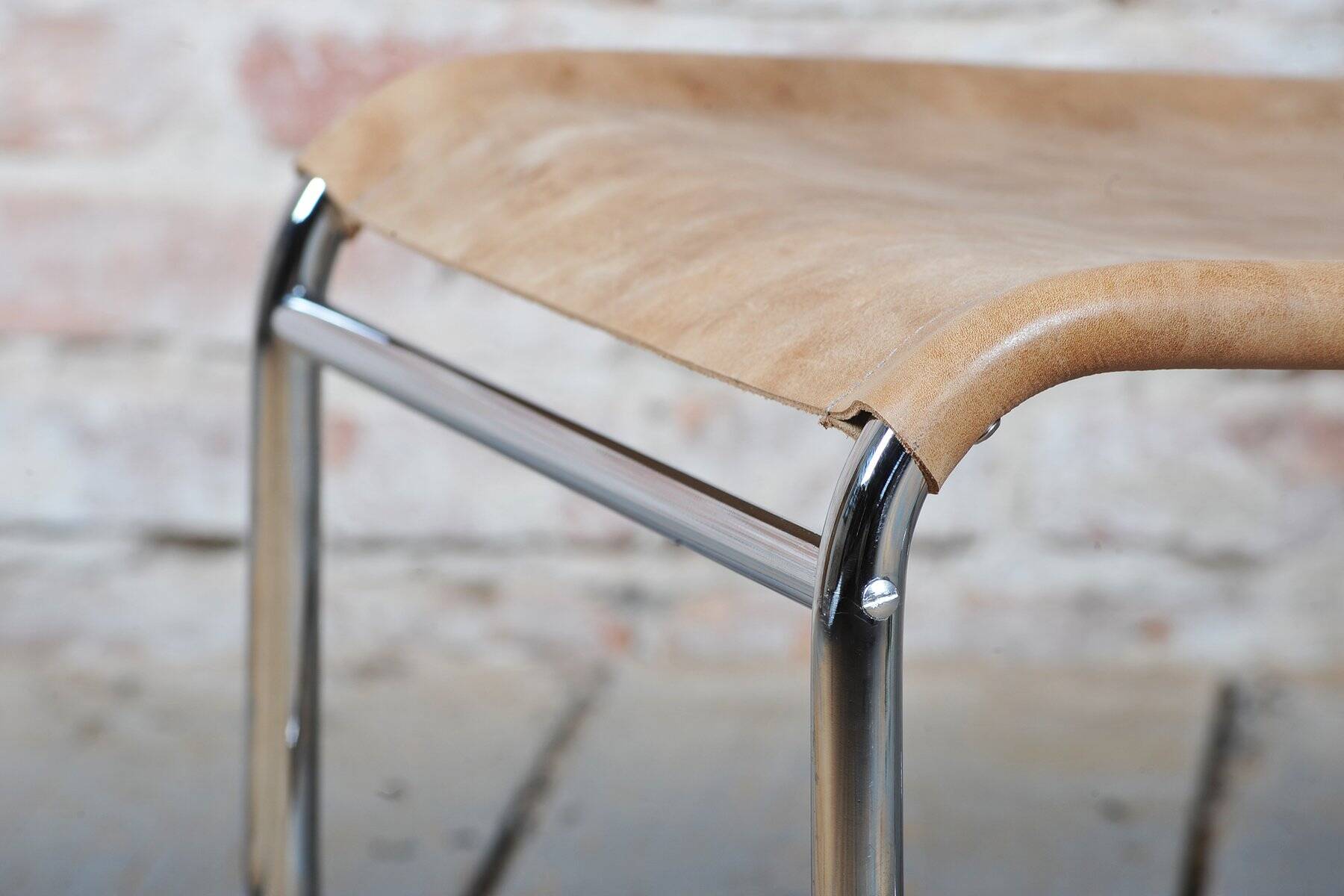 Czech Bauhaus Chrome Armchairs attributed to M. Breuer for Thonet, 1920s, Set of 2