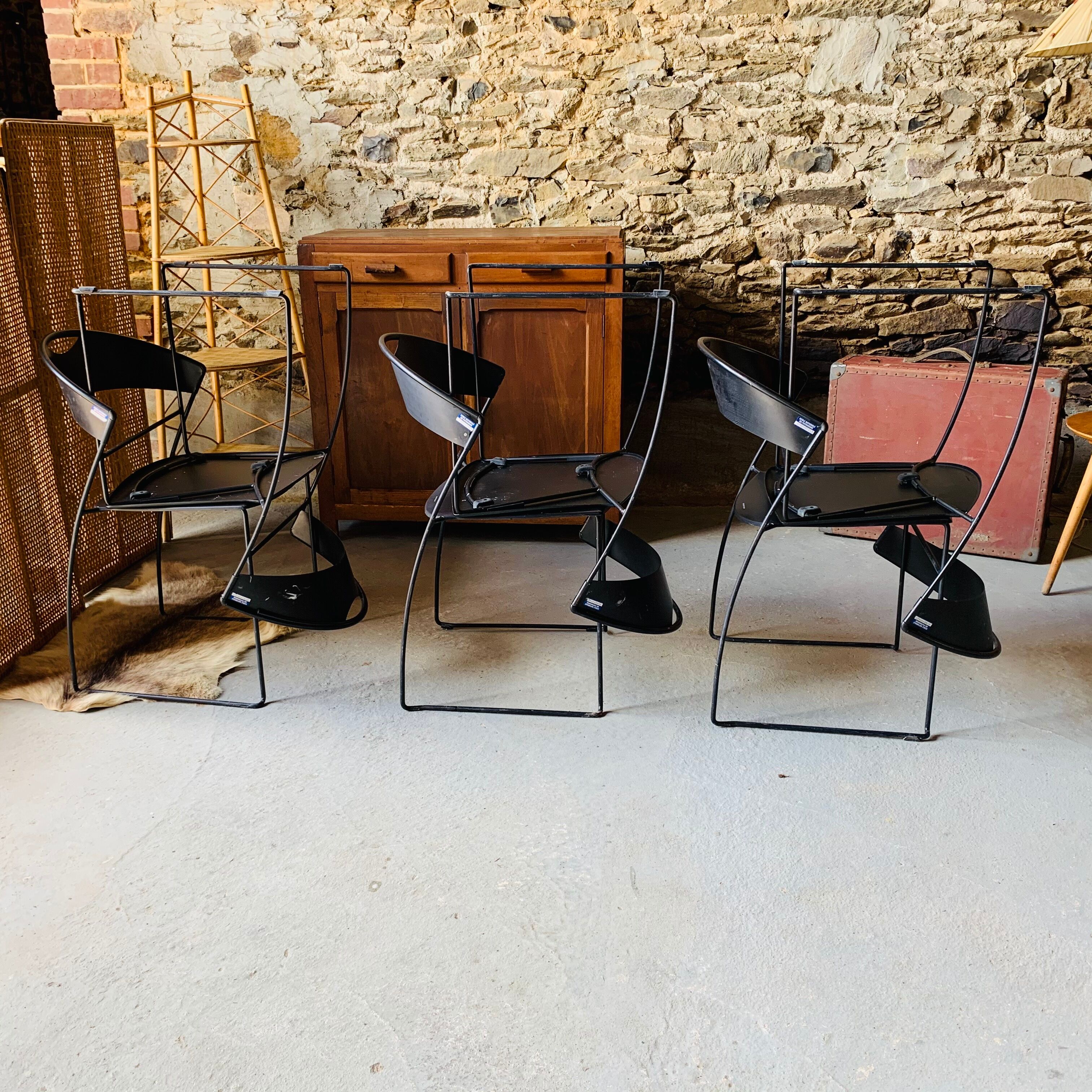 6 Baleri chairs, model Juliette - 1987 - Italy