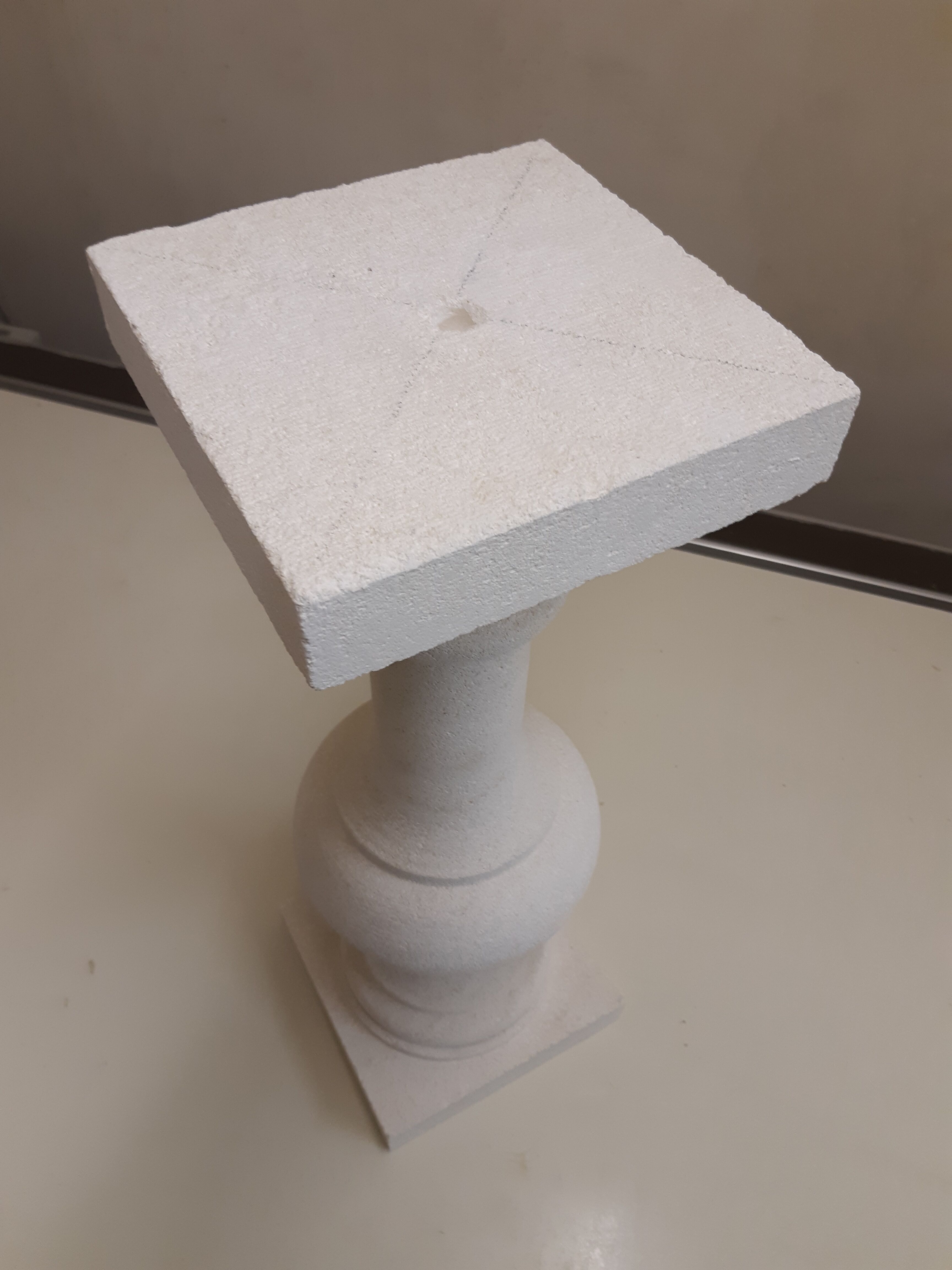 Natural stone baluster