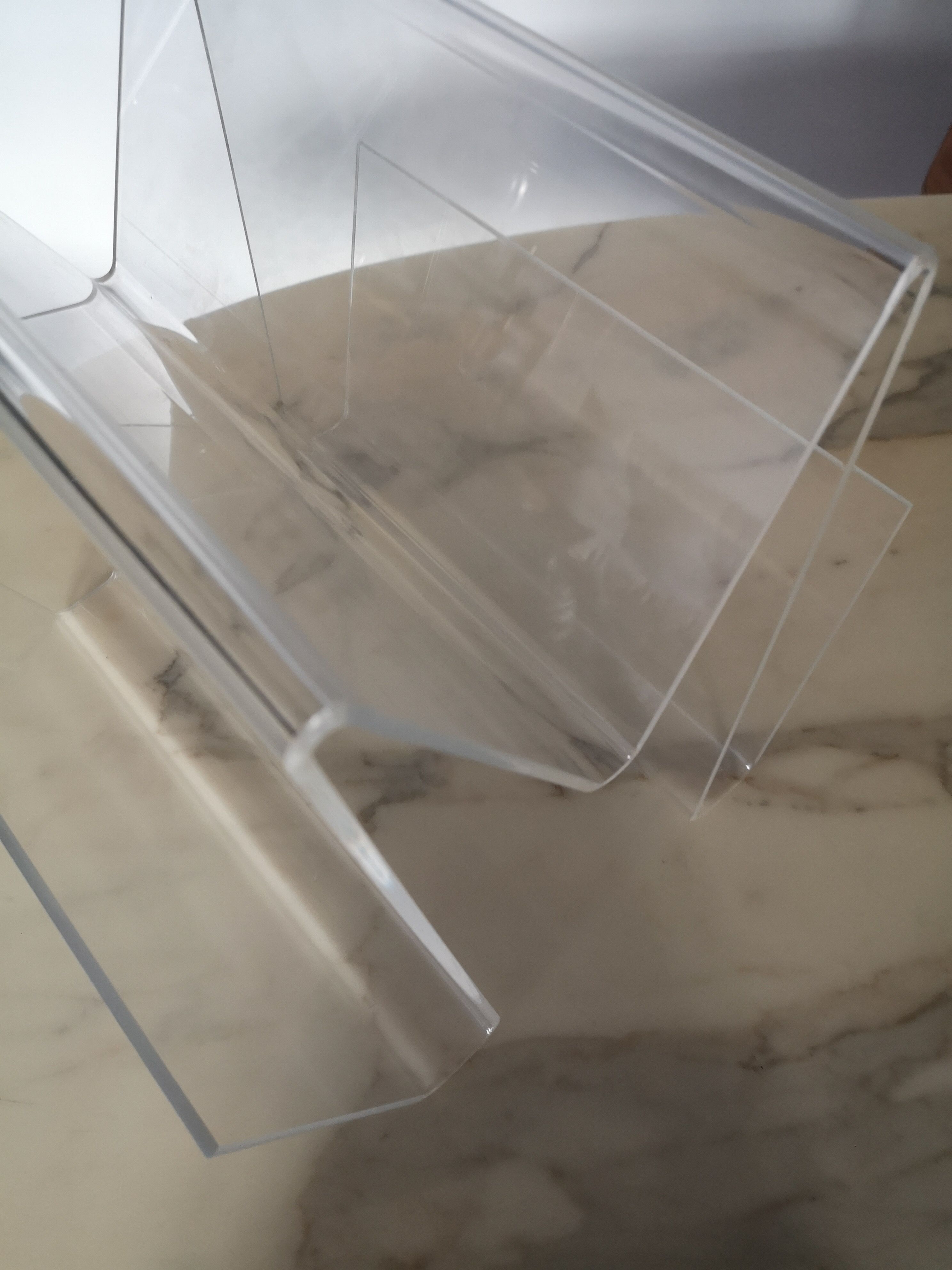 Plexiglass magazine holder 1970