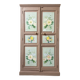 Armoire ancienne peinte à décor floral