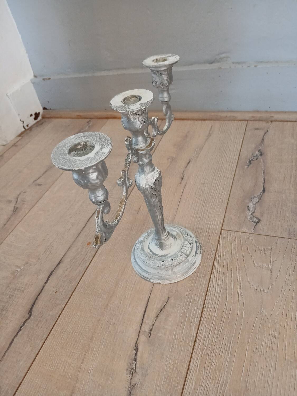 Antique 3-arm candlestick