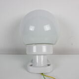 1960's Wall Lamp Porcelain and Glass, Czechoslovakia