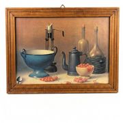 Vintage Still Life Table 1971 – Proferio Grossi – Wooden Frame