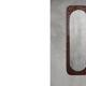 Miroir mural en bois scandinave, années 50