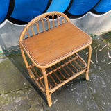 Rattan bedside table