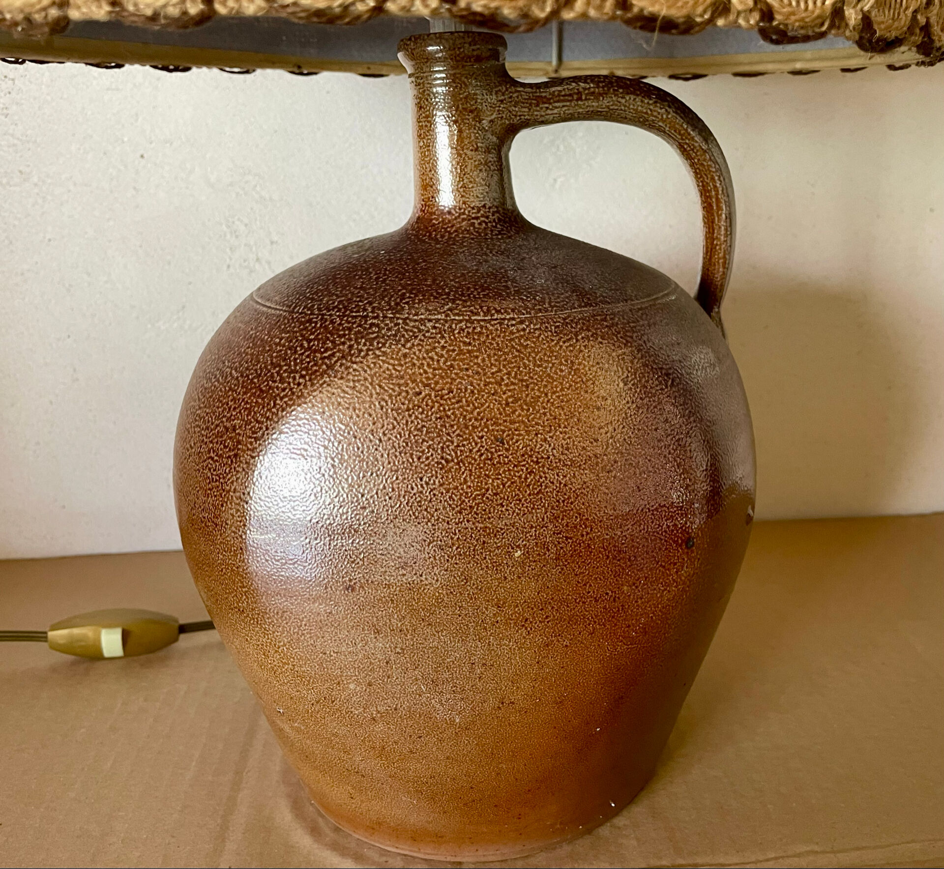 Vintage stoneware lamp