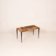 Table basse rectangulaire en parchemin par Aldo Tura 1950