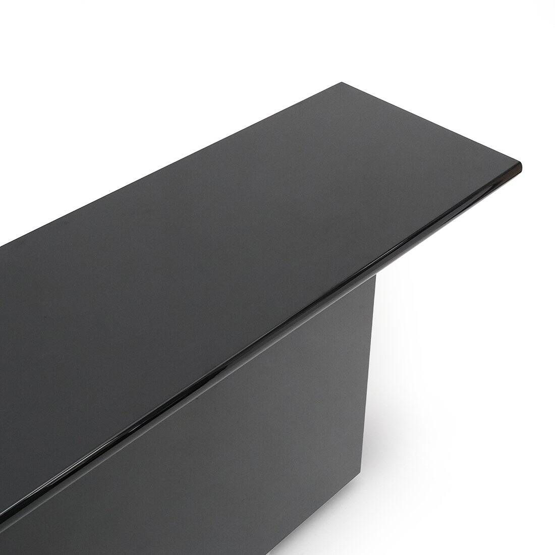 Black lacquered buffet by Giotto Stoppino for Acerbis, 1970s.