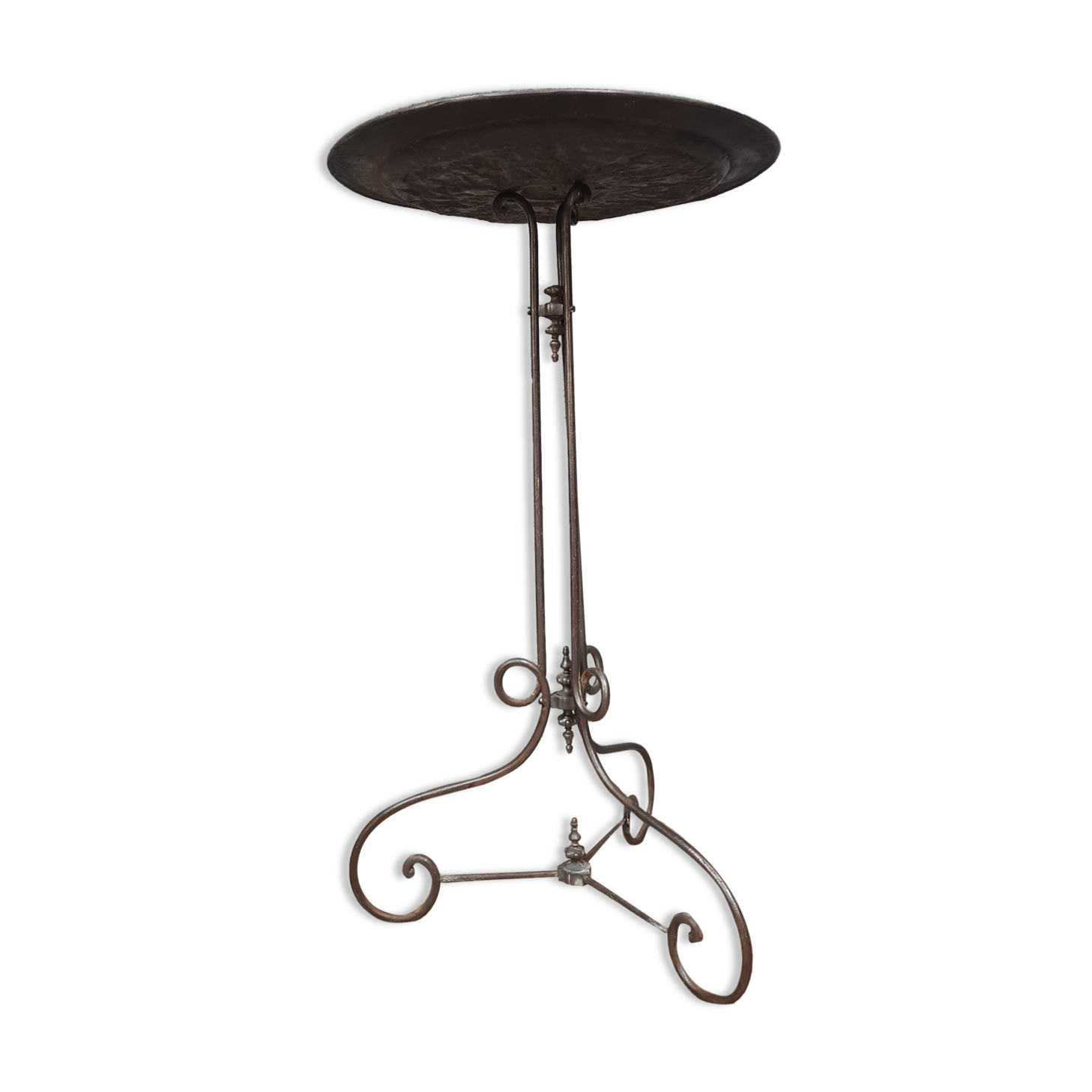 Cast iron pedestal table Napoleon III period around 1850