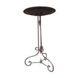 Cast iron pedestal table Napoleon III period around 1850