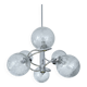Suspension vintage Space Age en verre et chrome