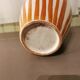 Moroccan striped ceramic vase