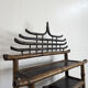 Asian bamboo bookcase