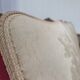 1930s, Danish 3-seater sofa, red furniture velour, furniture mesh.