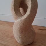 Natural stone sculpture lamp