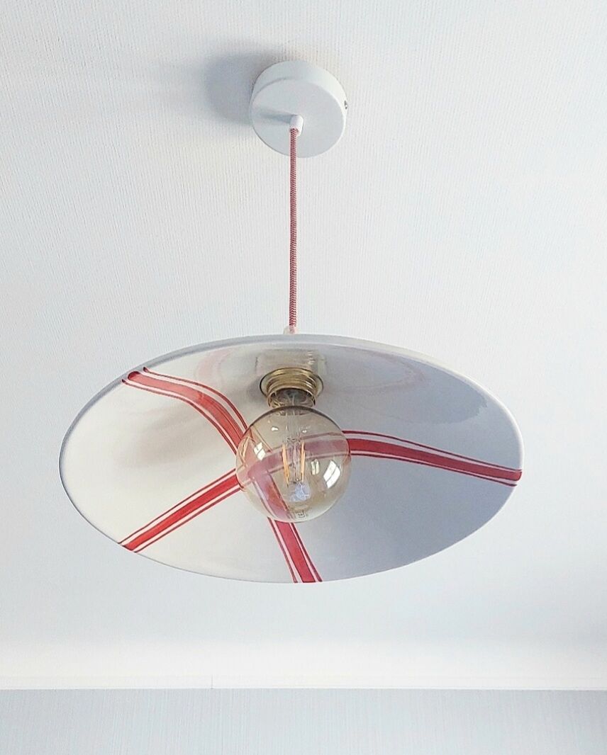 Vintage ceramic pendant lamp