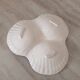 Caugant style 3 shell appetizer dish in Portuguese ceramic