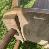 Lot of 3 bistrot chairs brutalist style 50s/60s