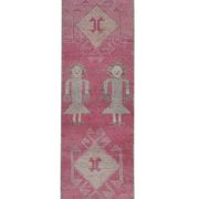 Vintage Turkish rug from Oushak, hand-woven 96x318 cm