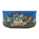 Paris porcelain jardinière with floral and bird decoration, 19th century.