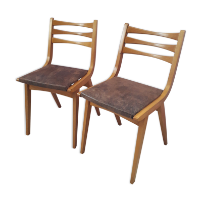 Paire de chaises vintage année 1960