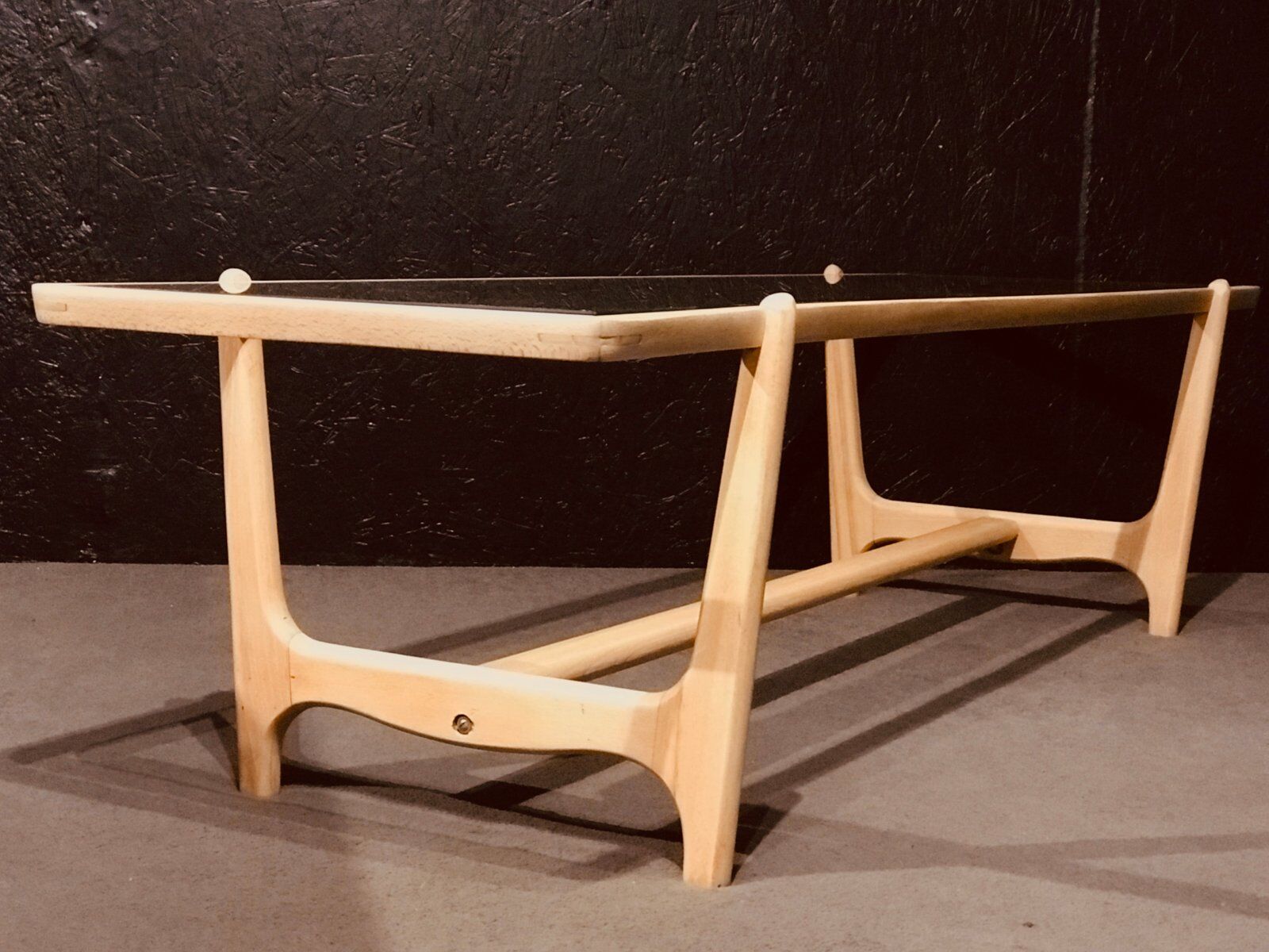 Mid-century beech coffee table