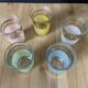 Lot de 5 verres à liqueur coloré