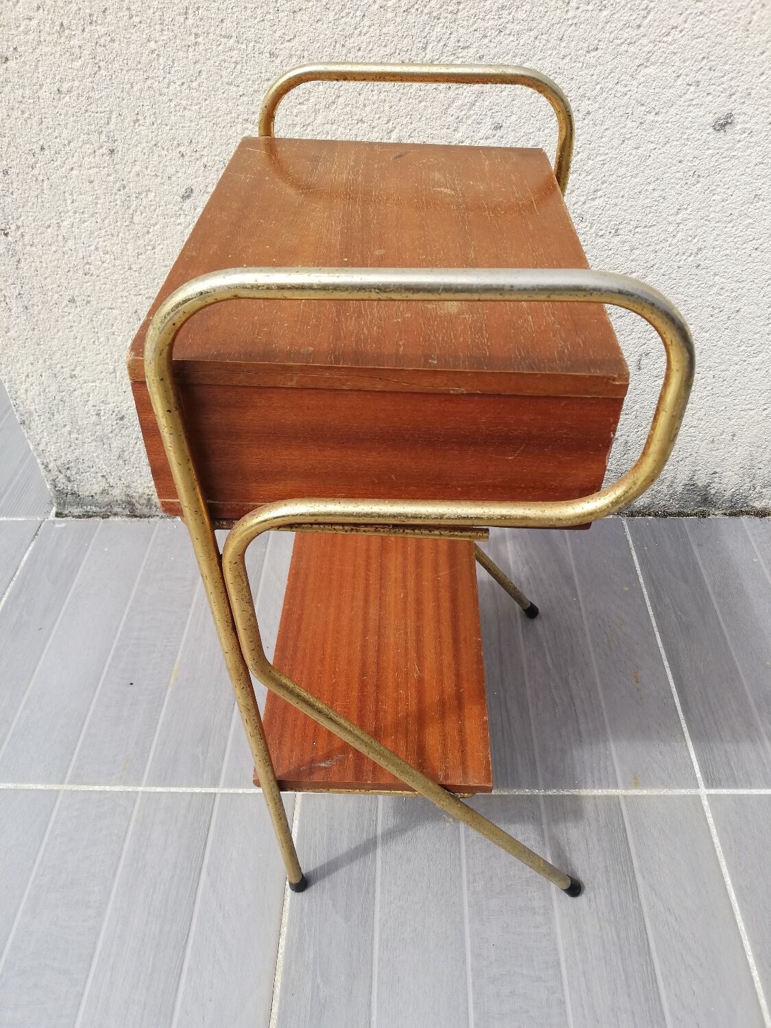 Side table, vintage bedside table